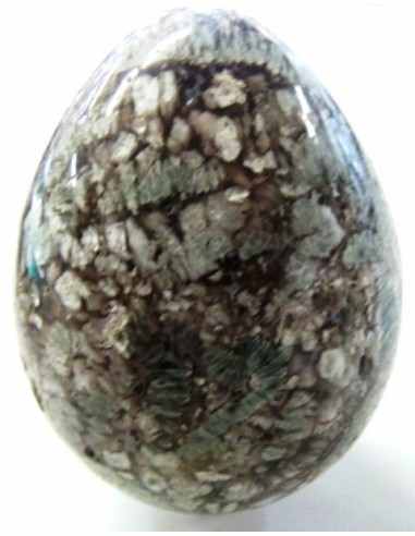 Oeuf jaspe bleu