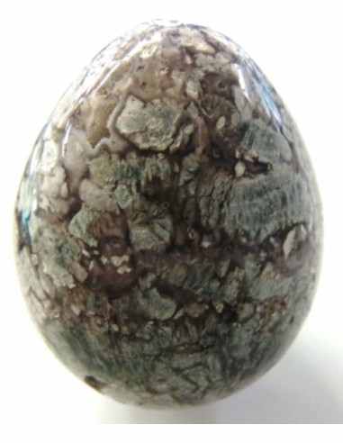 Oeuf jaspe bleu