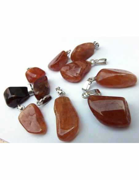 Hessonite pendentif argent Hessonite pendentif argent