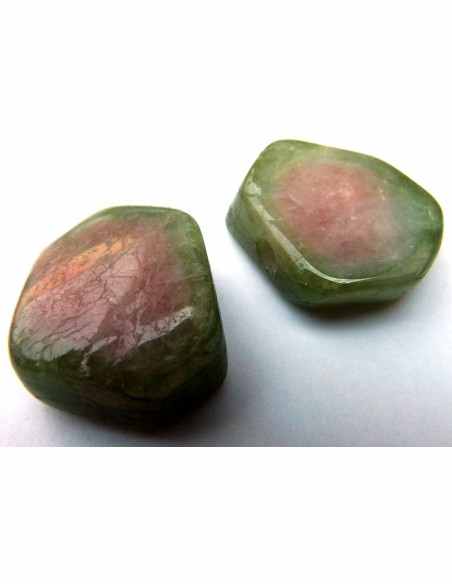 Tourmaline pasteque polis pendentif