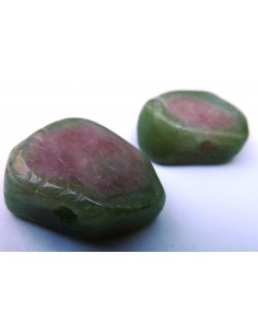 Tourmaline pasteque polis pendentif 2