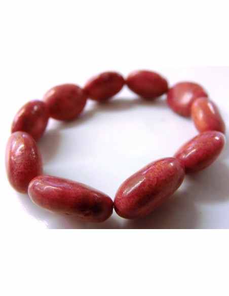 Bracelet corail rouge 17mm