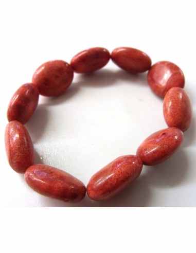 Bracelet corail rouge 17mm