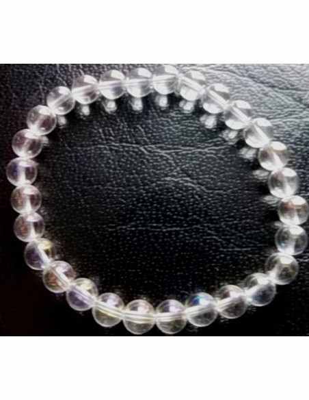 Aqua aura arc-en-ciel en bracelet