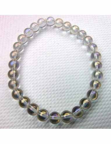 Aqua aura arc-en-ciel en bracelet