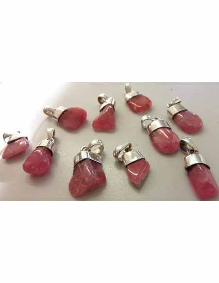 Rhodocrosite pendentif argent