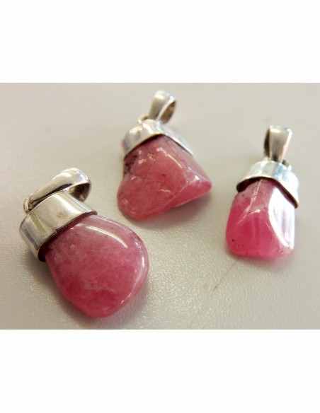Rhodocrosite pendentif argent
