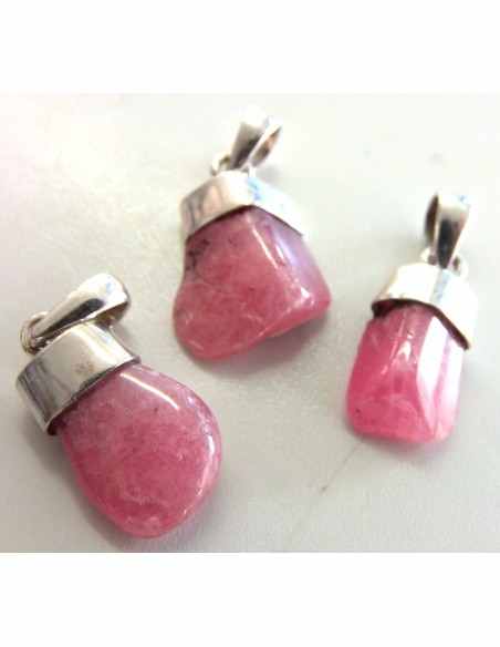 Rhodocrosite pendentif argent