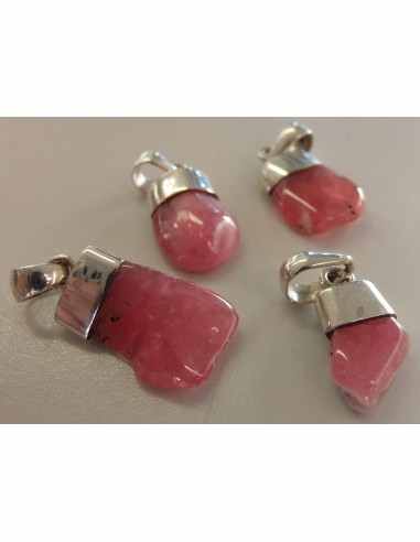 Rhodocrosite pendentif argent