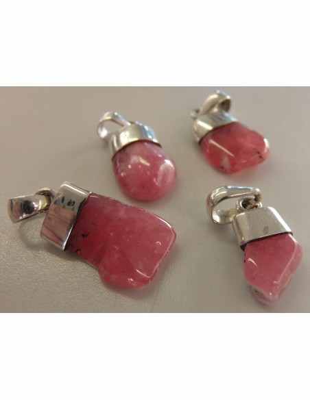 Rhodocrosite pendentif argent