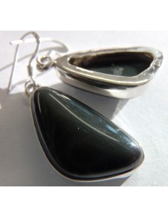 Oeil celeste Boucles d oreilles argent 2