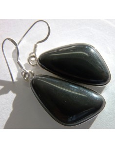 Oeil celeste Boucles d oreilles argent