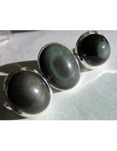 Oeil celeste bague argent
