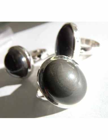 Oeil celeste bague argent