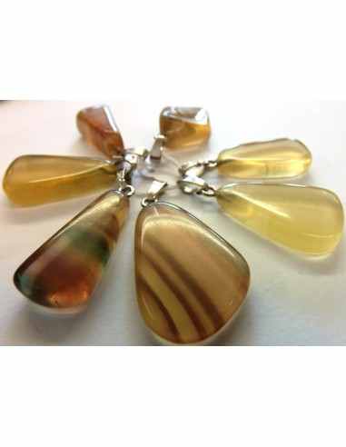 Fluorite jaune, Ytrique pendentif