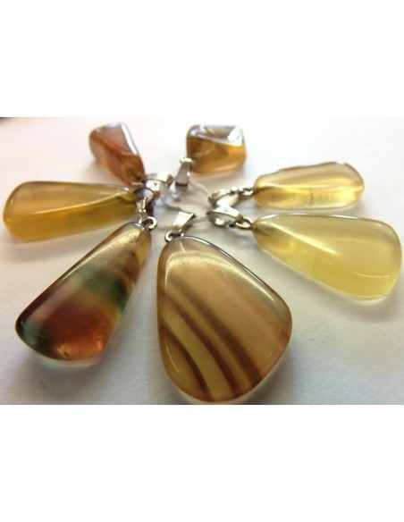 Fluorite jaune, Ytrique pendentif
