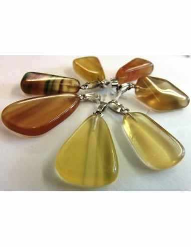 Fluorite jaune, Ytrique pendentif