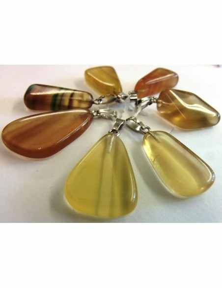 Fluorite jaune, Ytrique pendentif