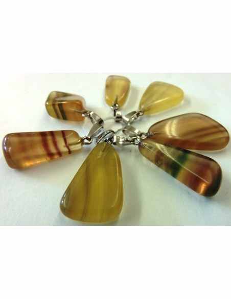Fluorite jaune, Ytrique pendentif