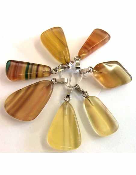 Fluorite jaune, Ytrique pendentif