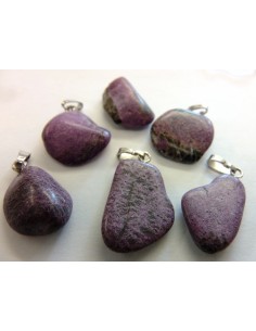 Stichtite pendentif argent