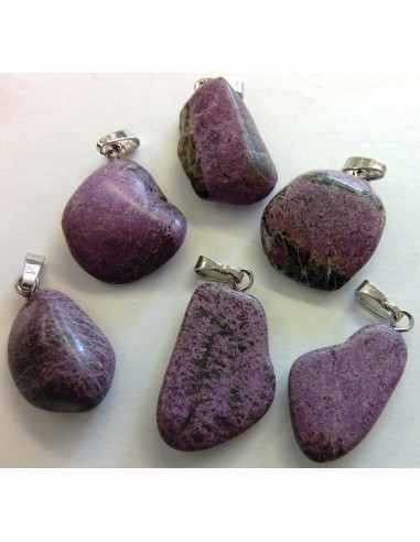 Stichtite pendentif argent