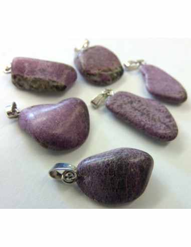 Stichtite pendentif argent