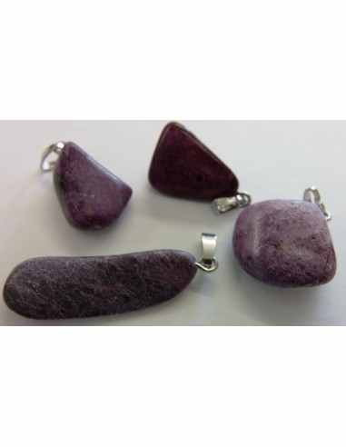 Stichtite pendentif argent