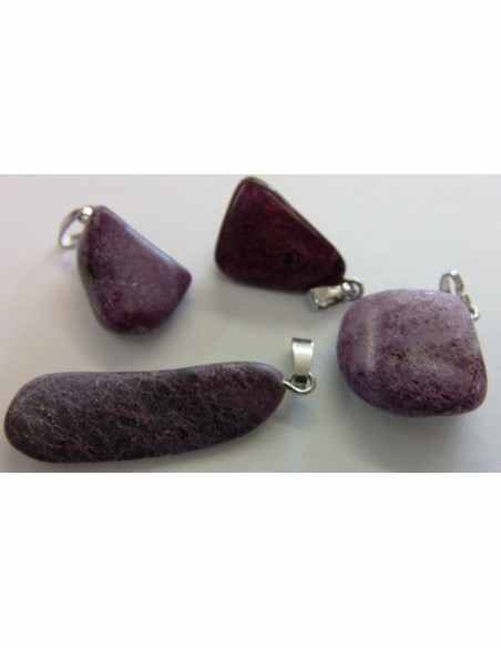 Stichtite pendentif argent Stichtite pendentif argent