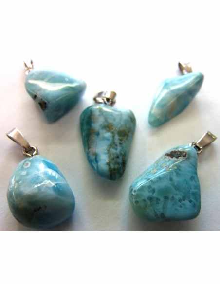 Larimar Pendentif argent