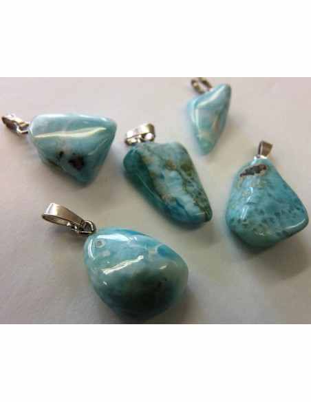 Larimar Pendentif argent