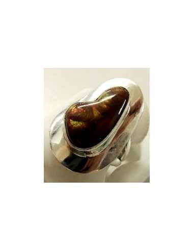 Bague Opale de feu Mexique