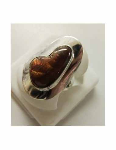 Bague Opale de feu Mexique