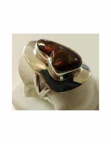 Bague Opale de feu Mexique