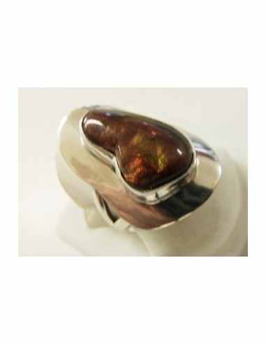Bague Opale de feu Mexique