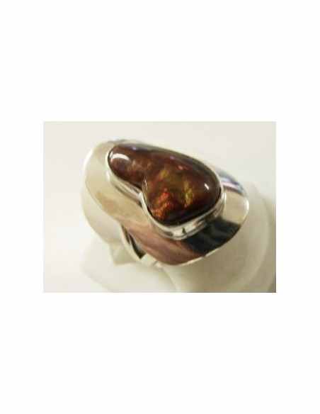 Bague Opale de feu Mexique