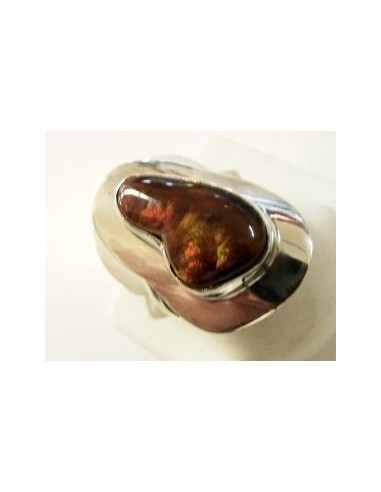 Bague Opale de feu Mexique