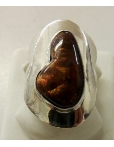 Bague Opale de feu Mexique