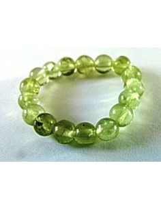 Anneau pierre peridot 4mm ajustable 2