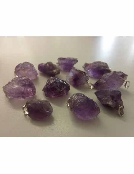 Pendentif améthyste mineral