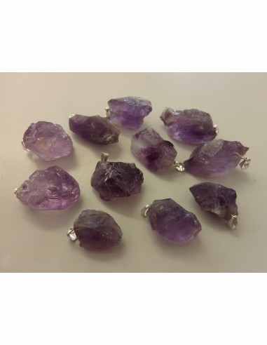 Pendentif améthyste mineral