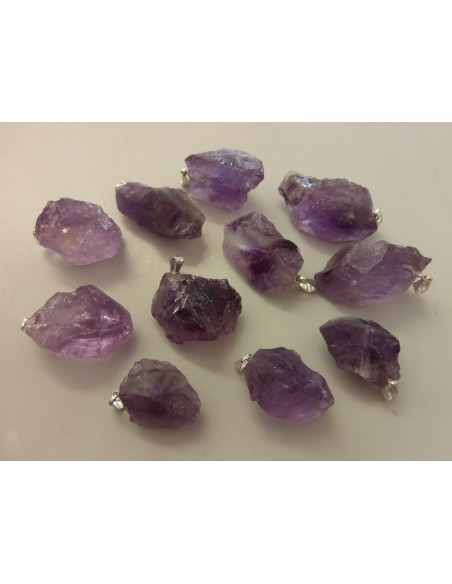 Pendentif améthyste mineral