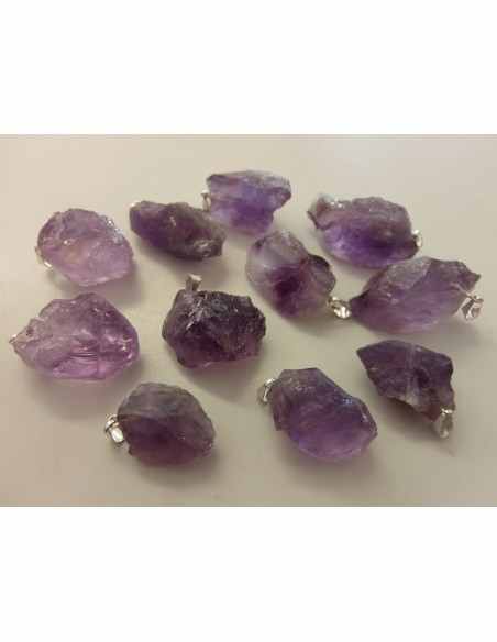 Pendentif améthyste mineral