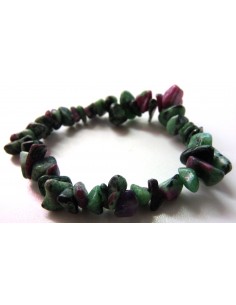 Zoisite aux rubis bracelet baroque 2