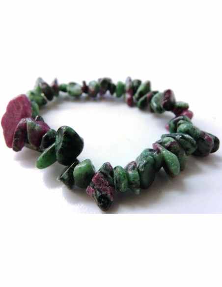 Zoisite aux rubis bracelet baroque Zoisite aux rubis bracelet baroque