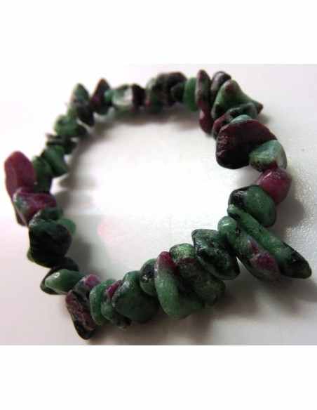 Zoisite aux rubis bracelet baroque Zoisite aux rubis bracelet baroque