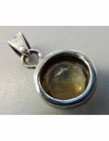 Citrine gemme argent pendentif Citrine gemme argent pendentif