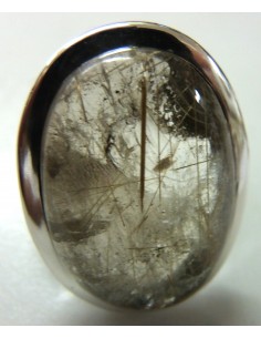 Quartz rutile Bague argent