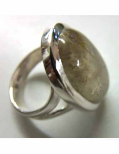 Quartz rutile Bague argent