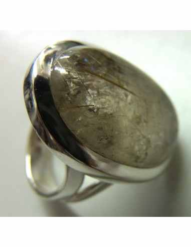 Quartz rutile Bague argent